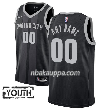 Detroit Pistons Custom 2018-19 Nike City Edition Musta Sininen Pelipaidat Swingman - Lasten